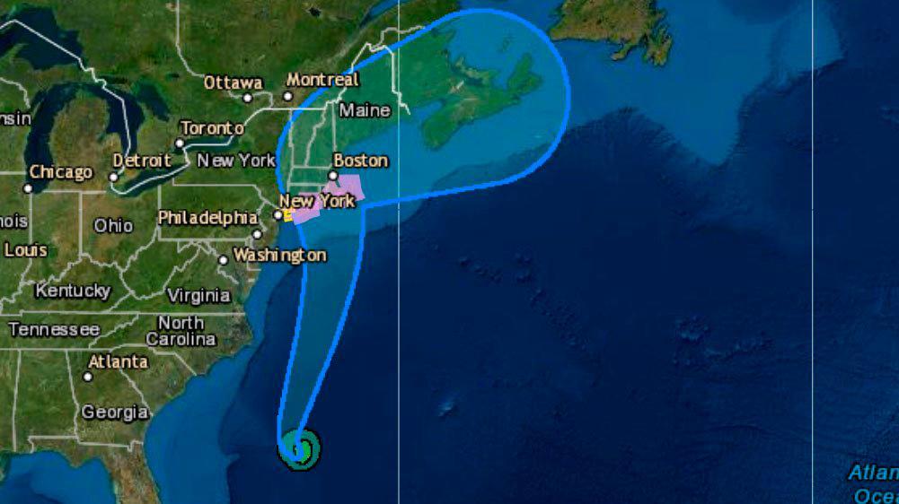 Estados unidos emite alerta de huracán para Nueva York y Nueva Inglaterra