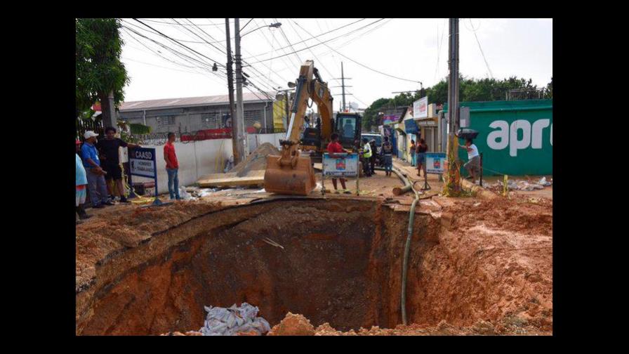 Lista de los sectores afectados por avería en tubería de la CAASD