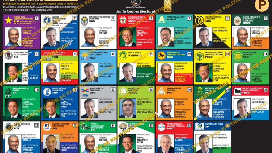 Partidos revisan los tres formatos de boletas para elecciones de mayo Partidos revisan los tres formatos de boletas para elecciones de mayo