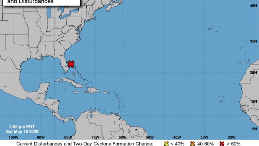 Aumenta al 100 % posibilidad de formación de la primera tormenta atlántica