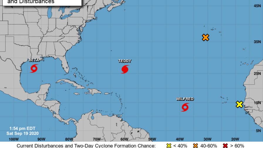 La tormenta Beta amenaza la costa de EEUU y el huracán Teddy a Bermudas
