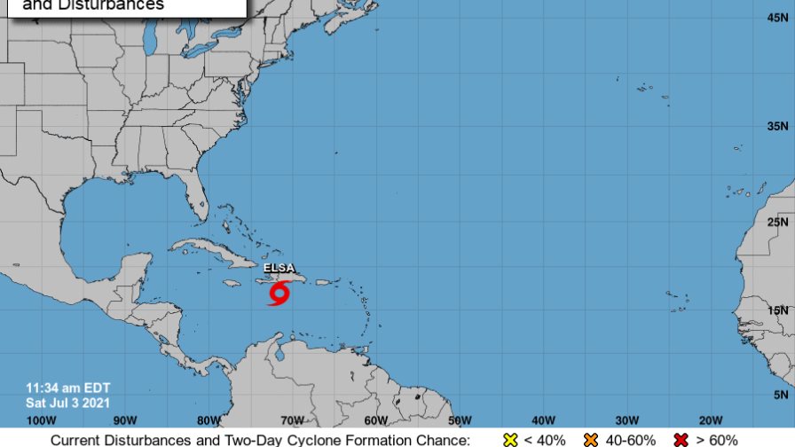 Autoridades informan sobre el avance de la tormenta tropical Elsa 