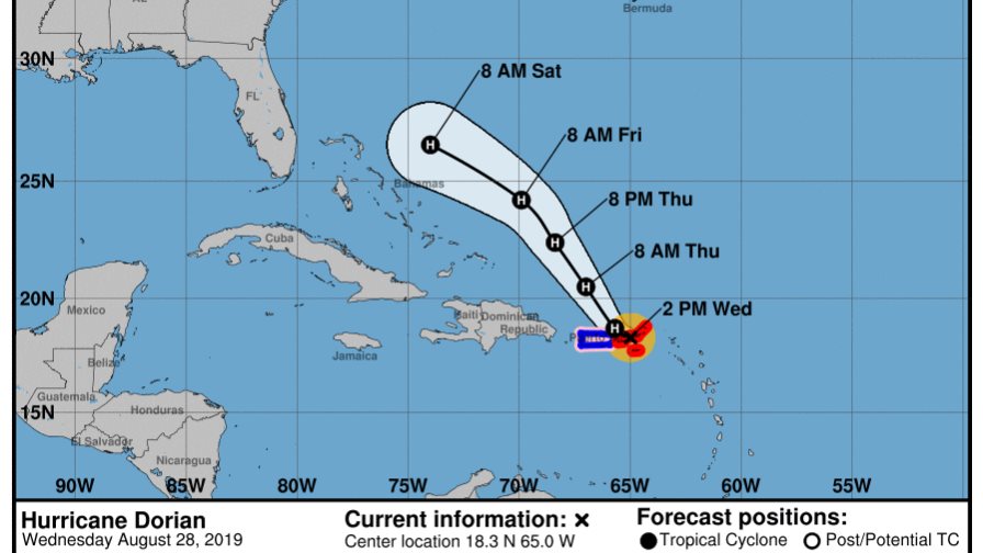 Dorian se convierte en huracán Dorian se convierte en huracán