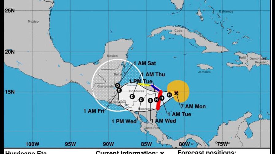 El huracán Eta amenaza con intensas lluvias y marejadas a Centroamérica y el Caribe 