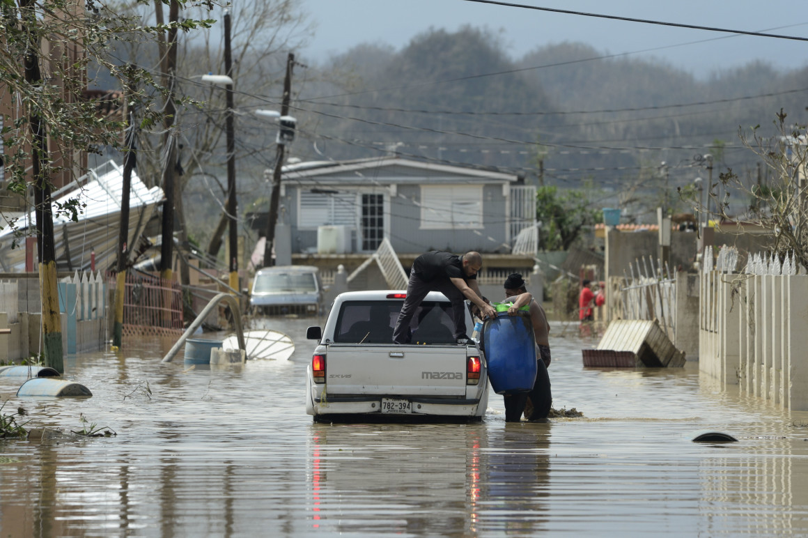 Inundaciones producto del huracán María en Puerto Ricoo 2017.