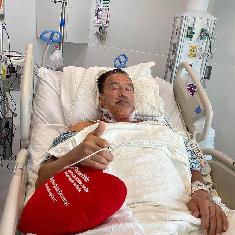 Arnold Schwarzenegger fue operado del corazón por tercera vez