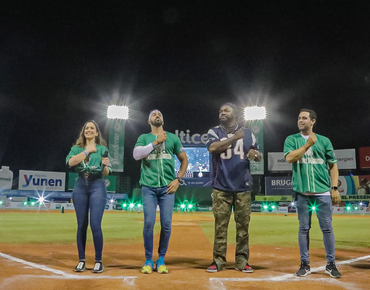 Liza Blanco, Jhoel Lo´pez, David Ortiz y Albert Mena. (Fuente Externa) 