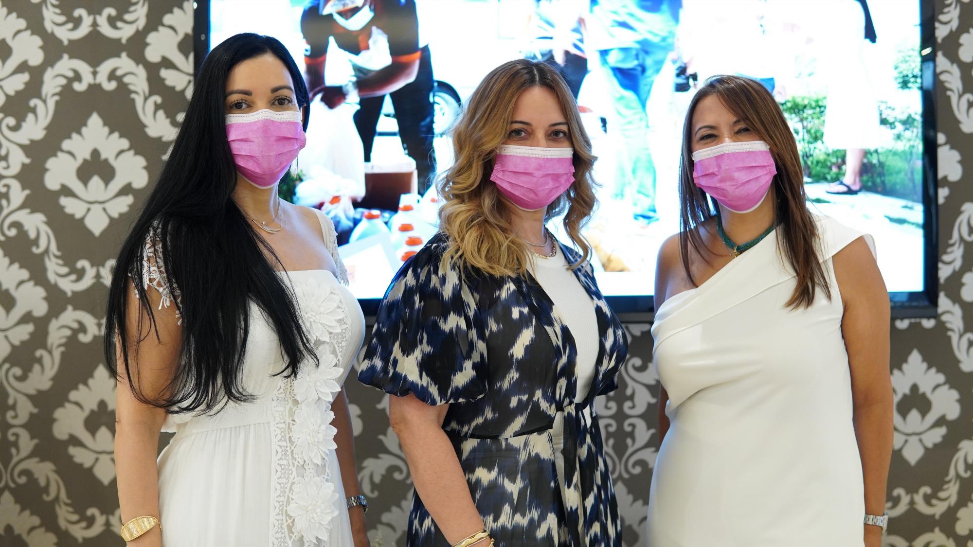 Giselle Baéz, Arlette Then Haché y Rosemary Romero.