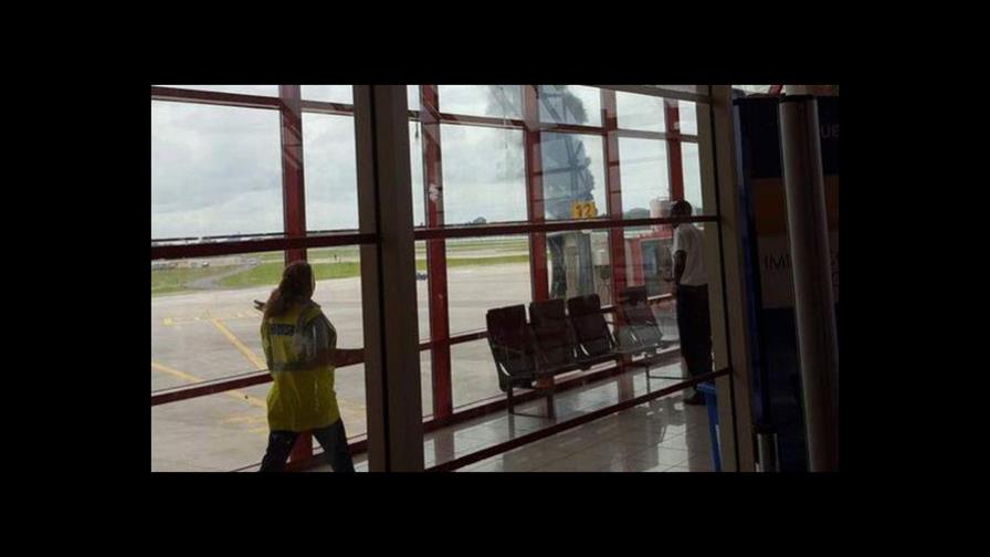 Avión de Cubana de Aviación se estrella cerca del aeropuerto de La Habana