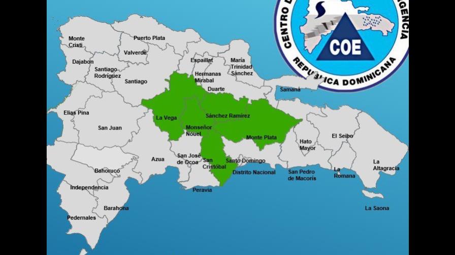 El COE mantiene cinco provincias en alerta verde por vaguada El COE mantiene cinco provincias en alerta verde por vaguada