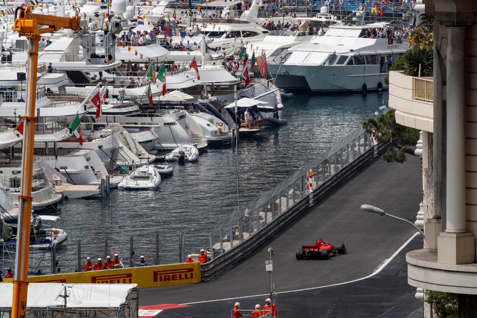 Preparativos para el Gran Premio de Mónaco de Fórmula Uno