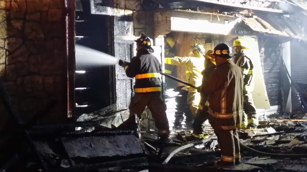 El incendio se produjo en horas de la noche del pasado viernes.