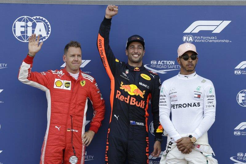 Ricciardo consigue la pole del Gran Premio de Mónaco por delante de Vettel