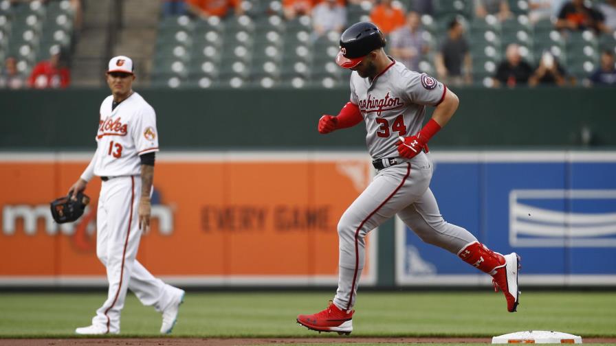 Harper alcanza los 17 cuadrangulares y los Nacionales superan a los Orioles Harper alcanza los 17 cuadrangulares y los Nacionales superan a los Orioles