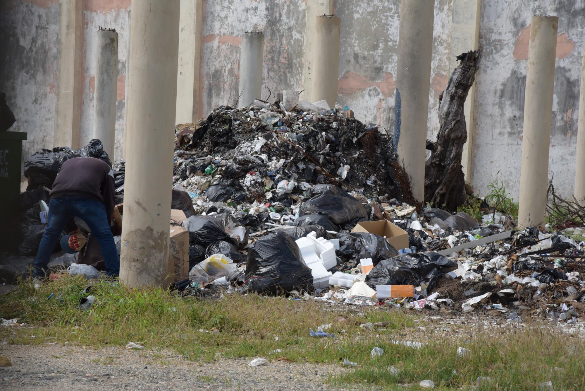 Un botadero de basura improvisado.