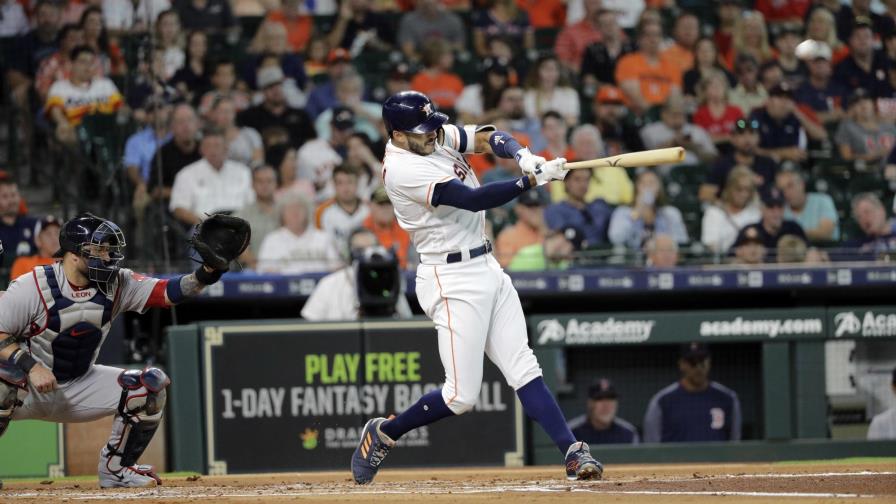 Con jonrón de Correa, Astros se imponen a Medias Rojas Con jonrón de Correa, Astros se imponen a Medias Rojas