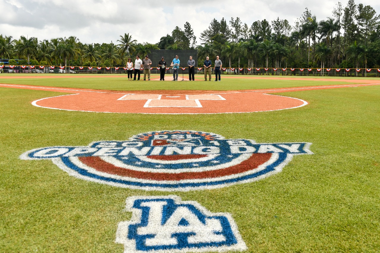 Imagen del terreno donde se dejo inaugurado la versión 34 de Dominican Summer League.
