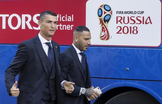 El Portugal de Cristiano Ronaldo llega a Rusia para el Mundial