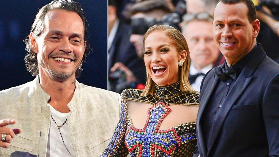 Marc Anthony, Jennifer López y Alex Rodríguez posan juntos y felices Marc Anthony, Jennifer López y Alex Rodríguez posan juntos y felices