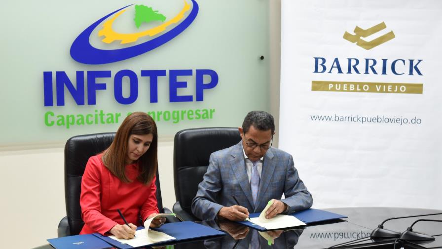 INFOTEP y Barrick Pueblo Viejo acuerdan plan de formación para capacitar más de 2 mil personas  