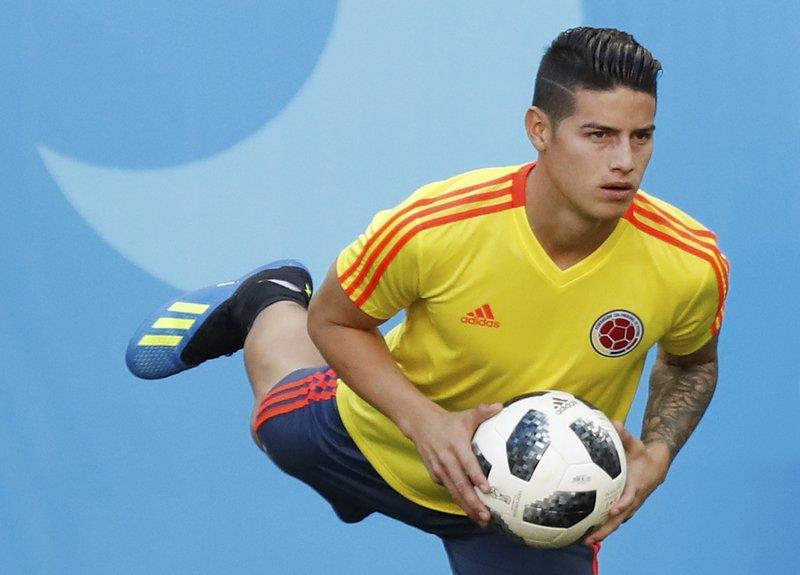  James Rodríguez por confirmar en debut de Colombia en Rusia