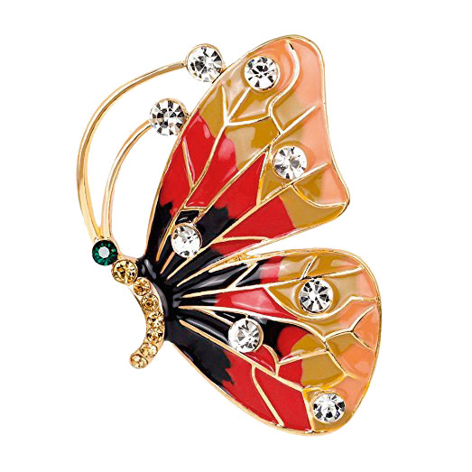 Broche con forma de mariposa de Amazon.