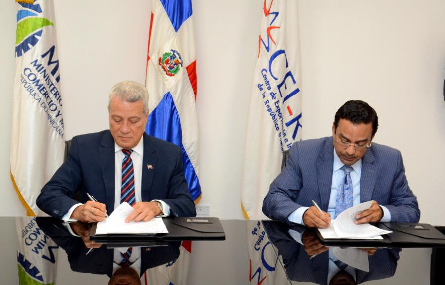Industria y Comercio firma acuerdo con el CEI-RD para crear Centro Mipymes de Exportación