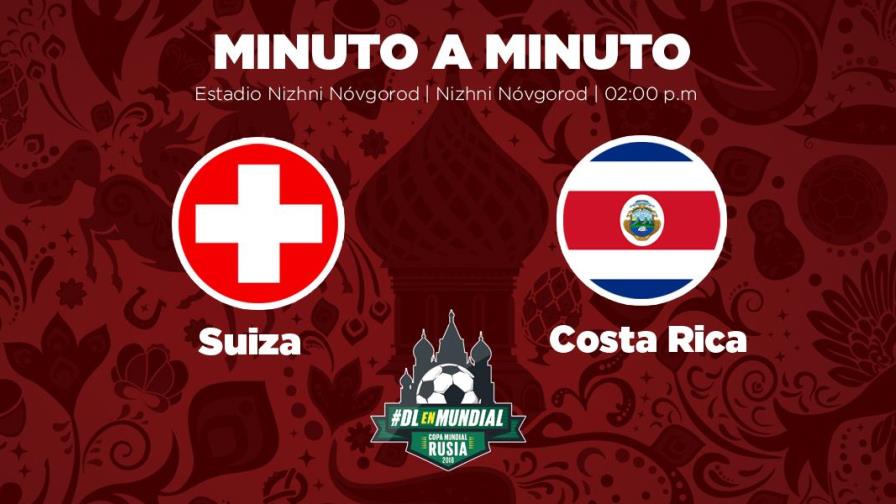MINUTO A MINUTO: Suiza-Costa Rica
