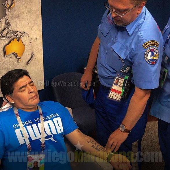 Maradona dice que se encuentra bien tras indisposición 