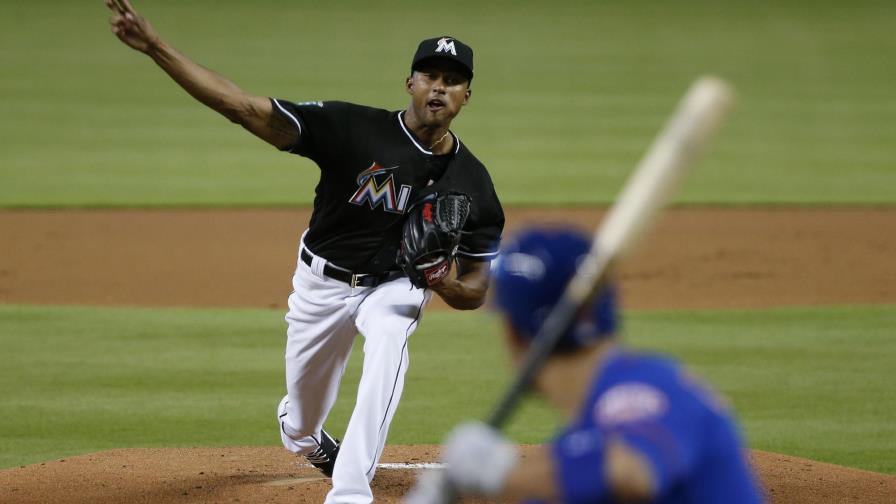 Sandy Alcántara gana su primera apertura con los Marlins Sandy Alcántara gana su primera apertura con los Marlins