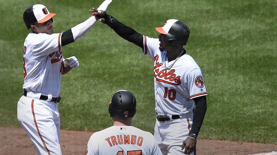 VÍDEO: Manny Machado jonroneó y los Orioles frenaron en siete su racha negativa
