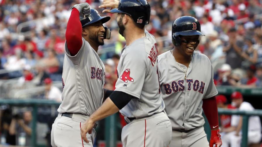 Los Medias Rojas vencen a los Nacionales apoyados en tres jonrones Los Medias Rojas vencen a los Nacionales apoyados en tres jonrones