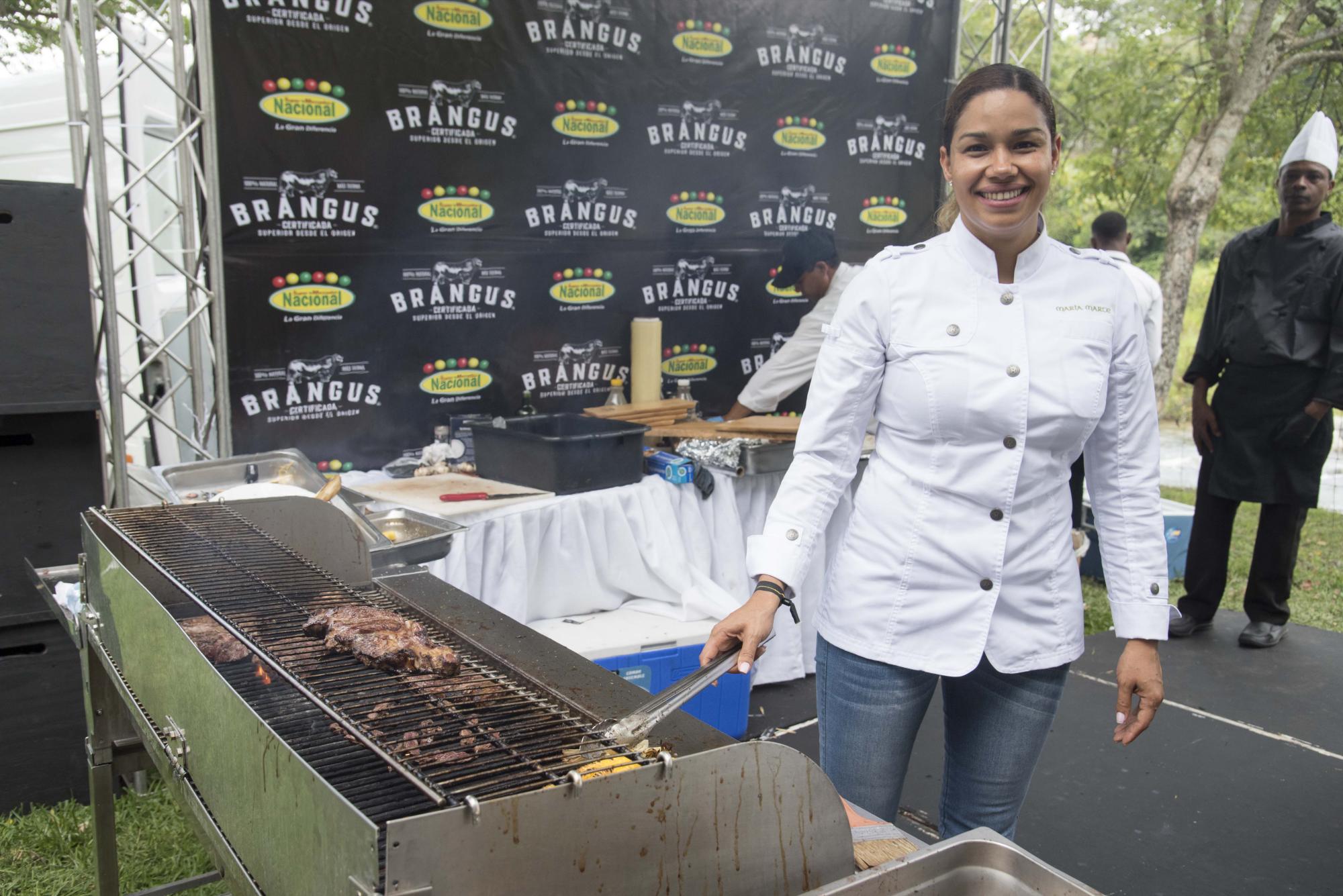 Chef María Marte estuvo presente en la actividad. 