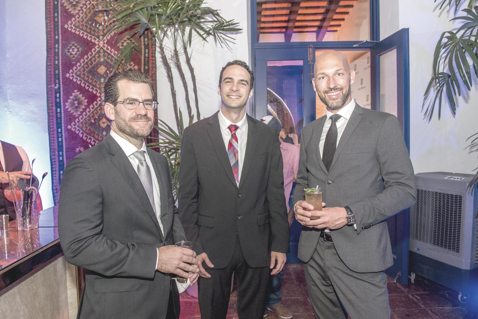 Franklin Báez, Pablo Mustonen y Aristotelis Baroutsis.