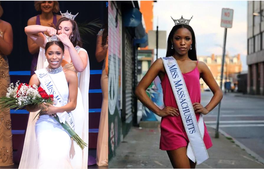 Dominicana es primera mujer de color coronada Miss Massachusetts 