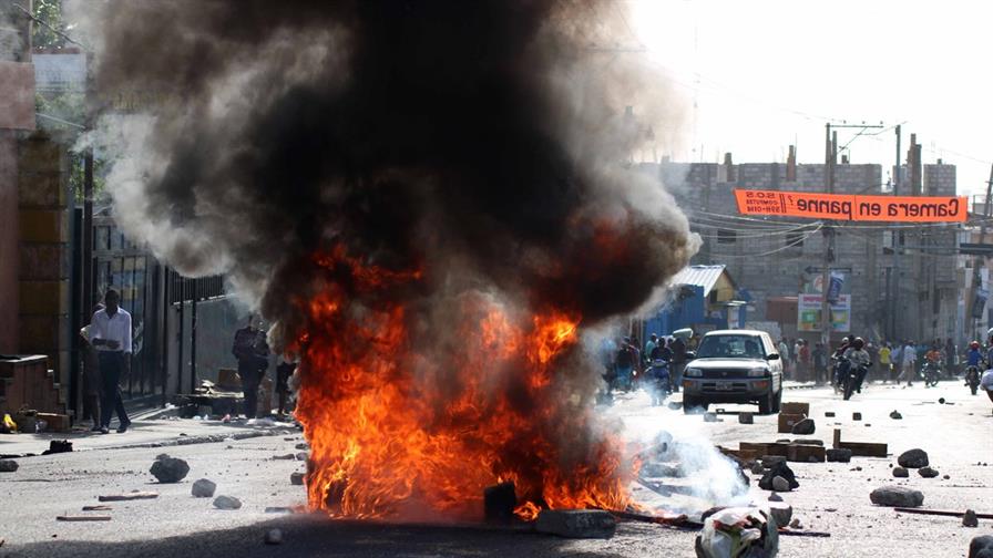 Bloqueos afectaron v&iacute;as principales de Puerto Pr&iacute;ncipe
