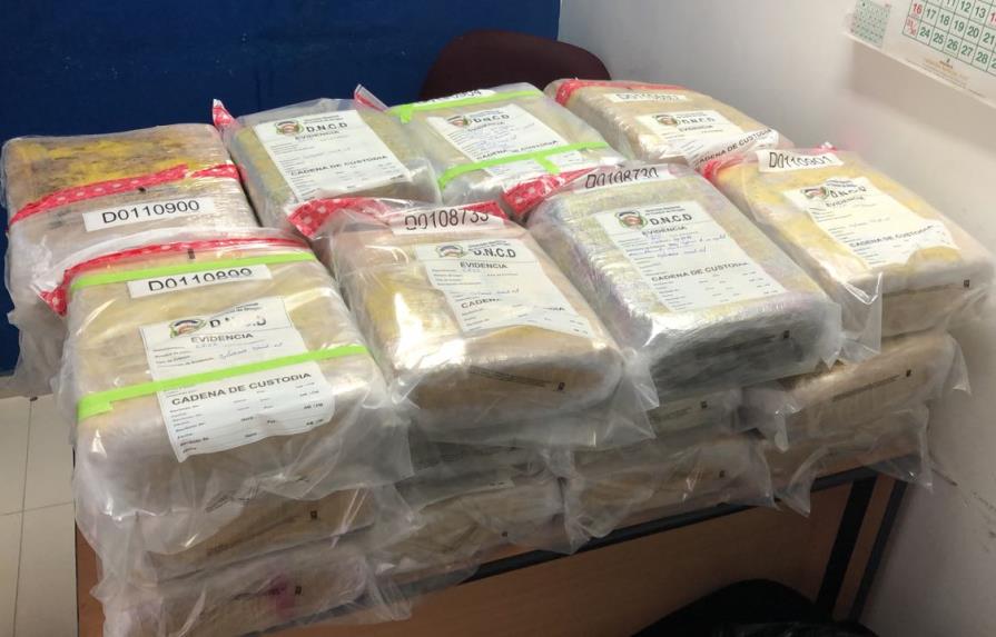 Autoridades ocupan 24 paquetes de droga en Dajabón