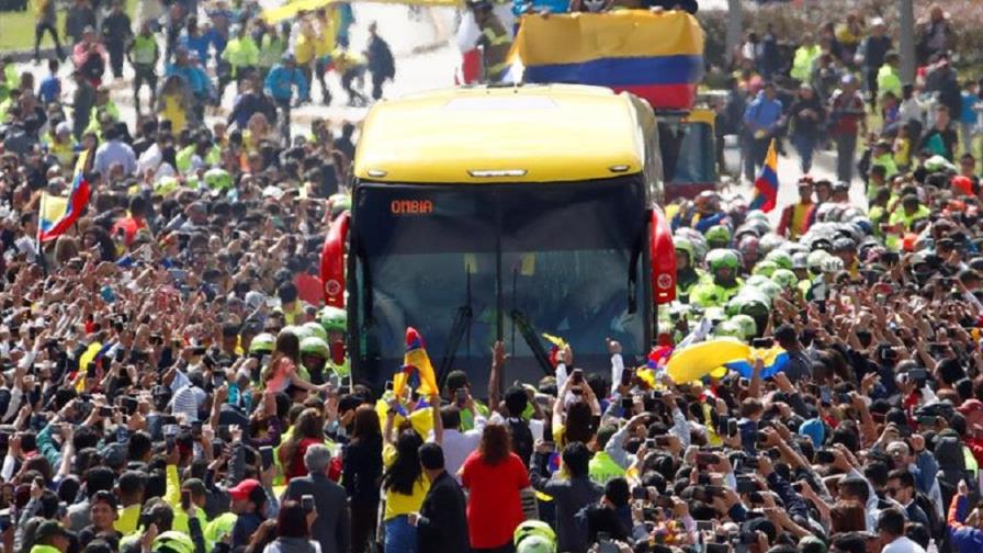 Colombianos celebran como propia la clasificación de Croacia