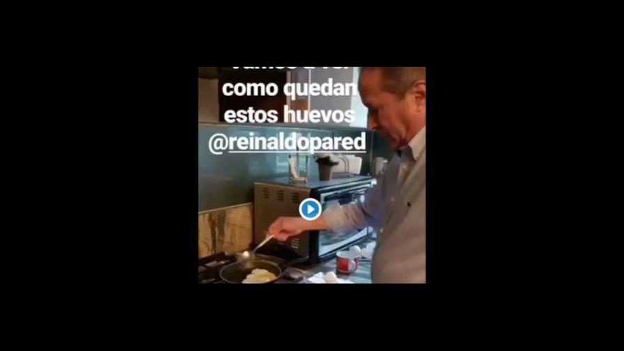 Reinaldo Pared comparte video friendo un huevo