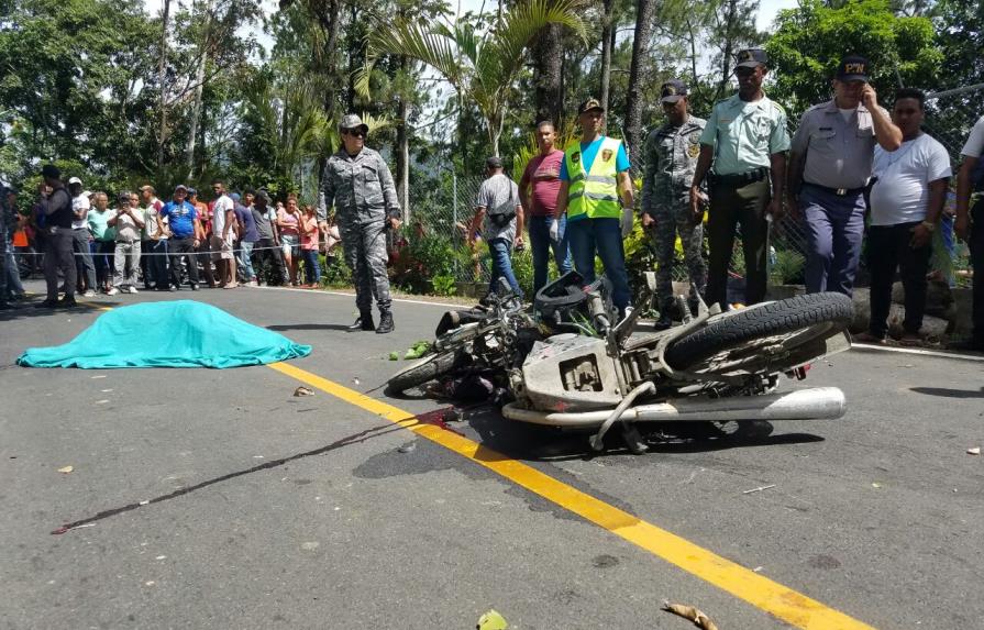 Mueren padre e hijo en un accidente de tránsito en Jarabacoa