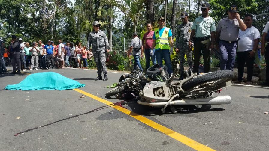 Mueren padre e hijo en un accidente de tránsito en Jarabacoa