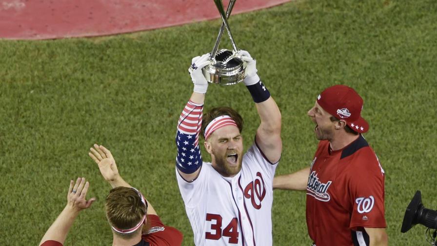 VIDEO: Bryce Harper conquista el Derby de Jonrones al vencer a Schwarber en una emotiva final VIDEO: Bryce Harper conquista el Derby de Jonrones al vencer a Schwarber en una emotiva final