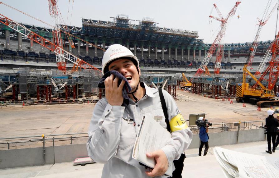 Las obras del nuevo estadio olímpico para Tokio 2020 avanzan a buen ritmo