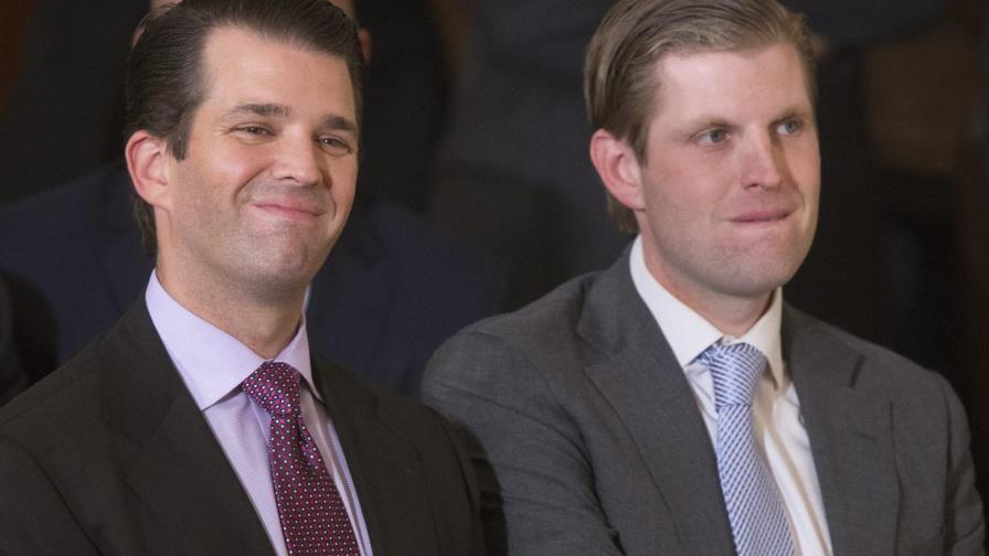 Eric y Donald Trump Jr. cuestan al Servicio Secreto US$250,000 en un mes