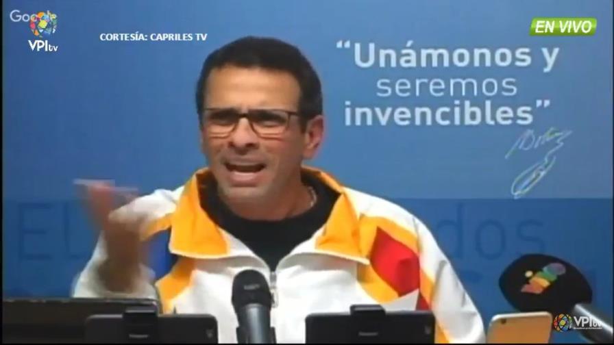 Capriles aboga por la reunificación opositora y un “plan mínimo” de acción Capriles aboga por la reunificación opositora y un “plan mínimo” de acción
