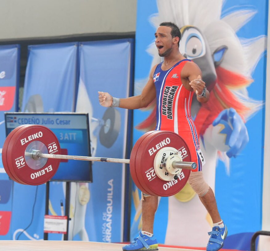 Julio César Cedeño consiguió medalla de plata y una medalla de bronce en levantamiento de pesas masculino.