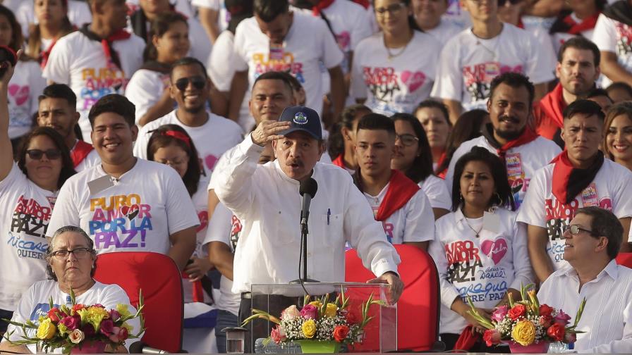 El presidente Ortega descarta renunciar para superar crisis en Nicaragua El presidente Ortega descarta renunciar para superar crisis en Nicaragua