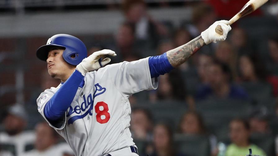 Machado batea 1er jonrón con Dodgers, que vencen a Bravos