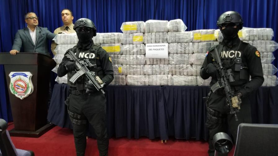 Autoridades decomisan 285 paquetes de droga en Barahona 