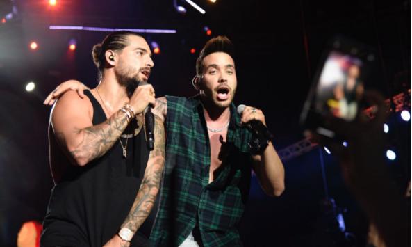 “Buenas noches República Dominicana...yo me siento muy feliz porque hace mucho tiempo que no hacía un concierto en solitario en el país”, dijo Maluma para llamar a Prince Royce, su sorpresa de la noche..